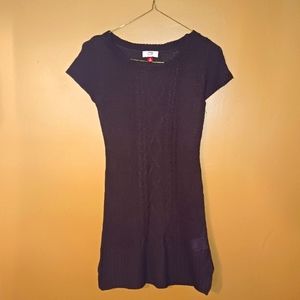 L.E.I Juniors Brown Short Sleeve Knit Dress